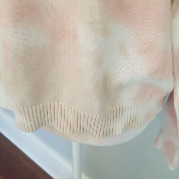 Anthropologie Cotton 7 Days A Week Peach Fuzz Tyedye Sweater Sz.M Long Sleeve - Picture 4 of 11